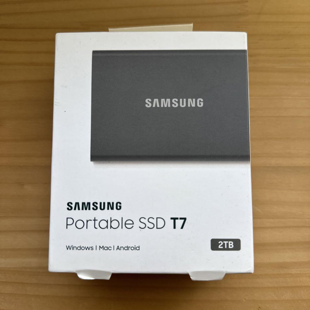 Samsung portable SSD T7 2TB 画像1