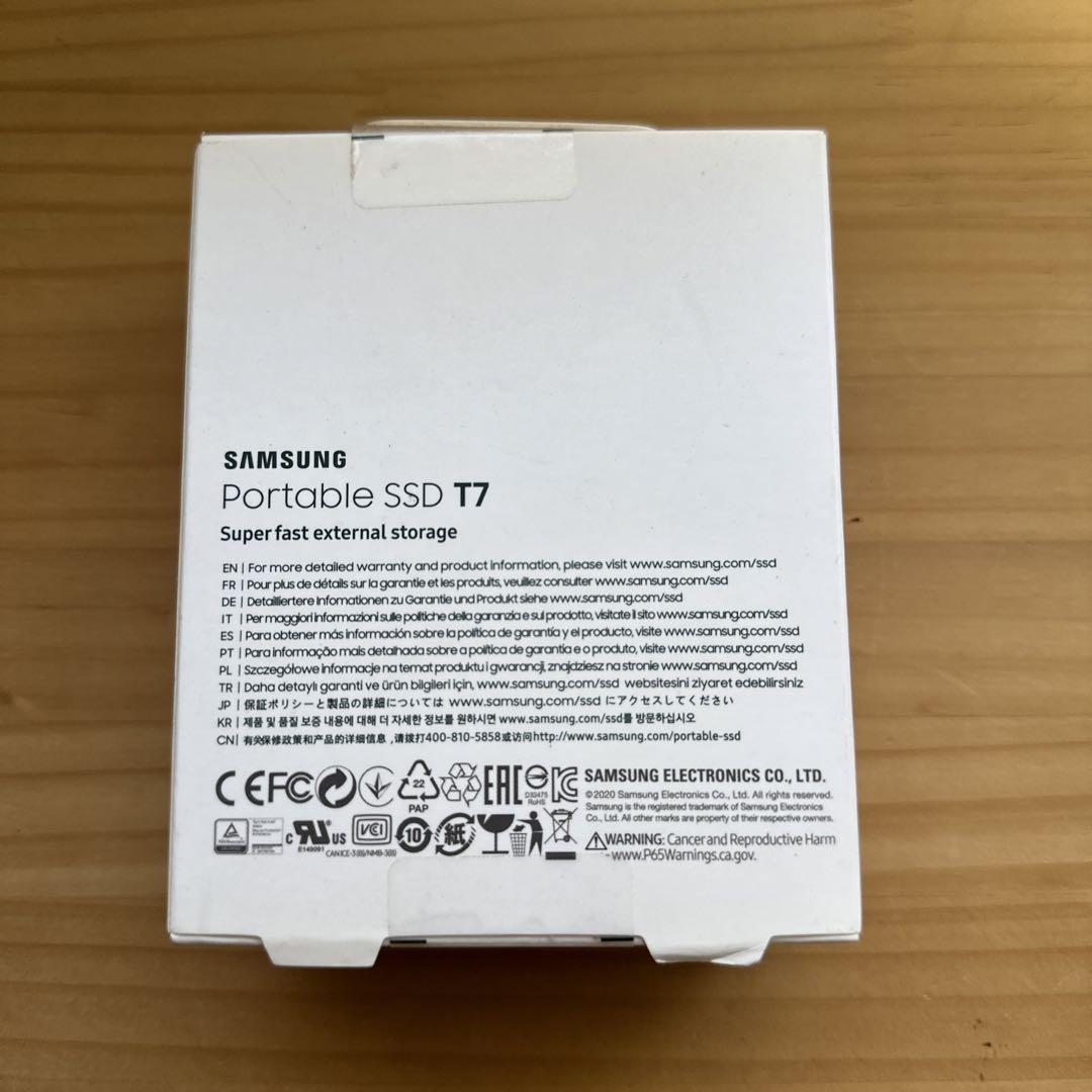 Samsung portable SSD T7 2TB 画像2
