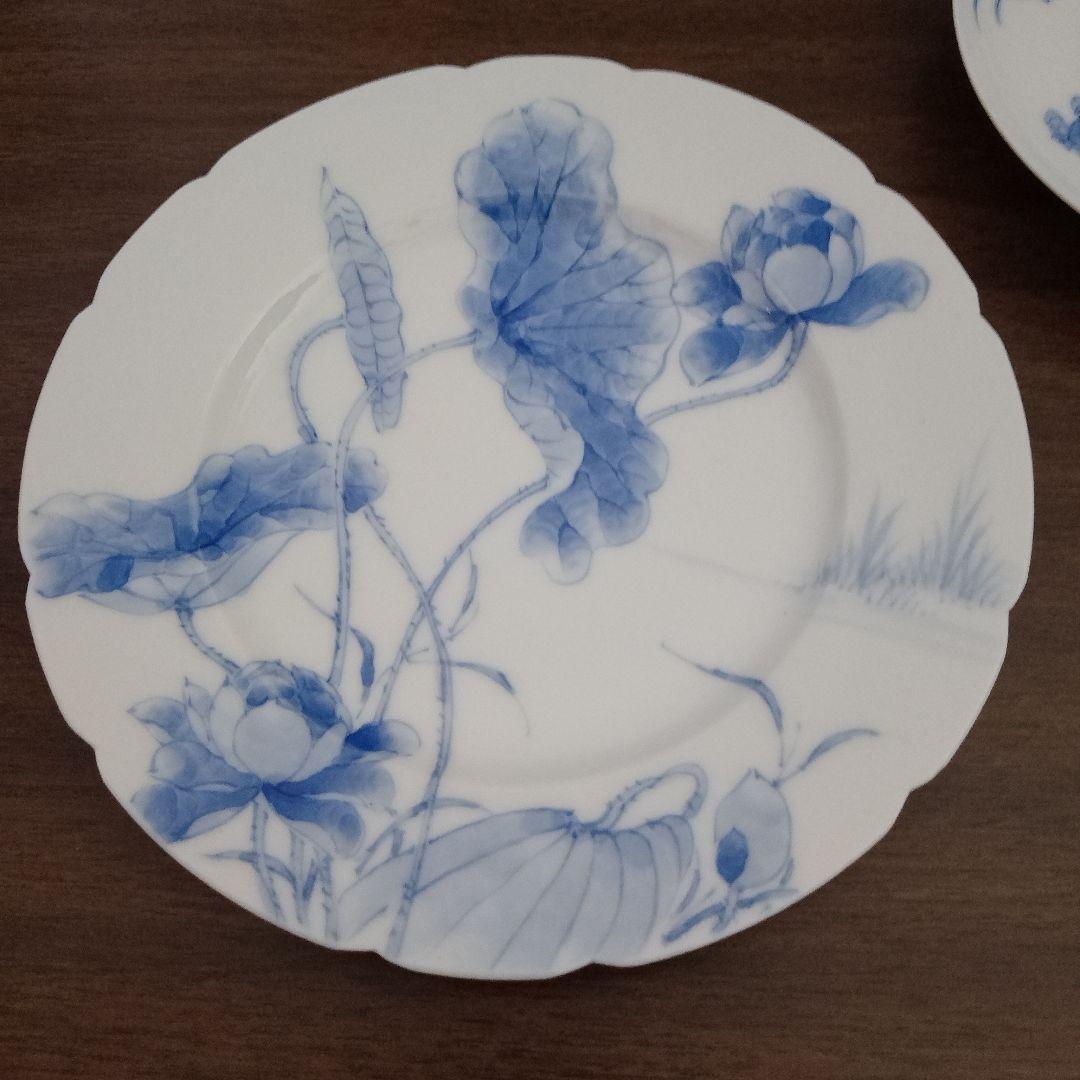 明治工芸　加藤五輔　美濃焼　染付 トリオ　輸出品　里帰り 明治工芸 加藤五輔 美濃焼 染付 カップ＆ソーサー 輸出品 里帰り