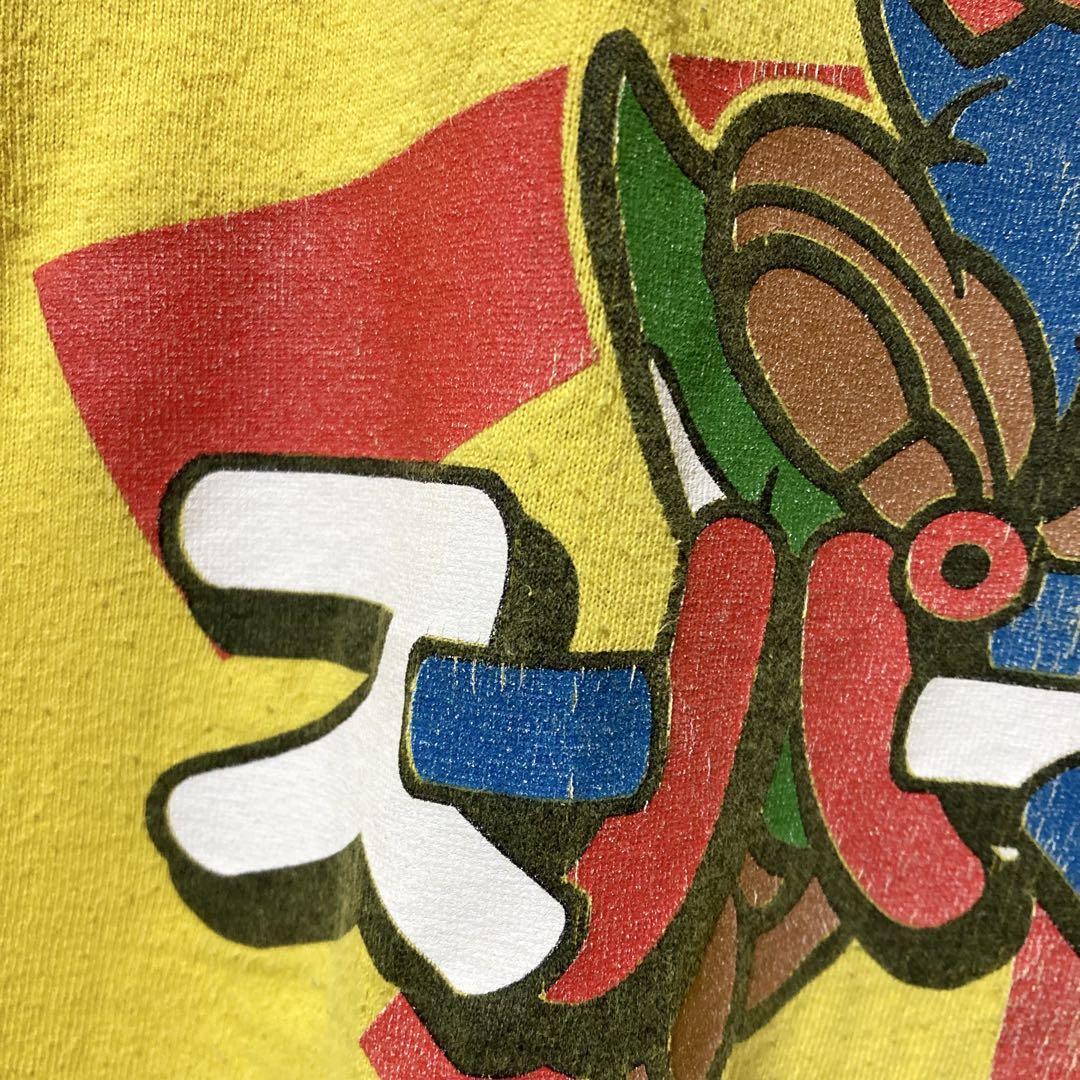 【最安値に挑戦】 スーパー マリオ Tシャツ MARIO 希少 VINTAGE 黄色 L 古着 トップス