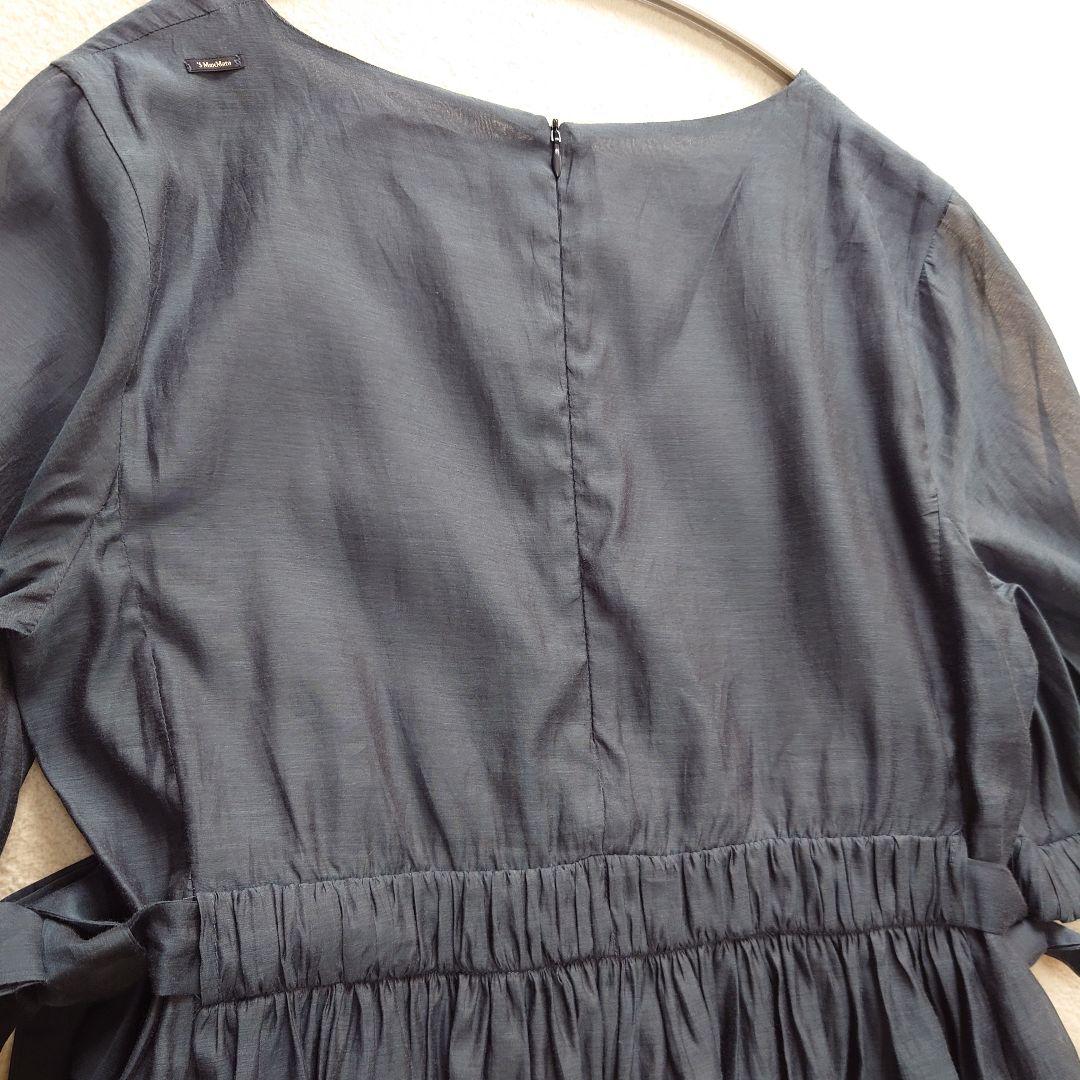 未使用品 S Max Maraシルク混マキシワンピース
