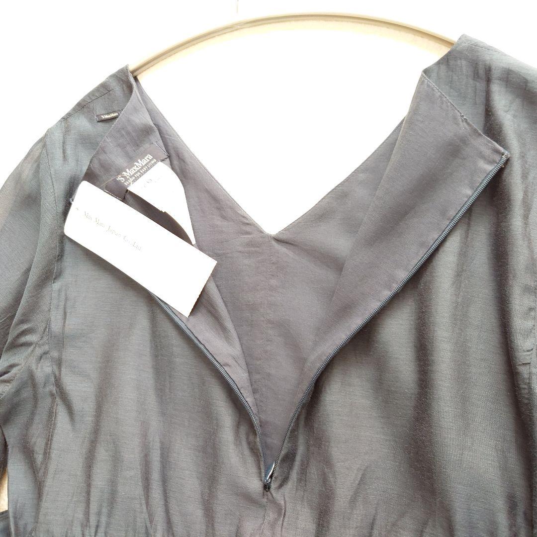 未使用品 S Max Maraシルク混マキシワンピース