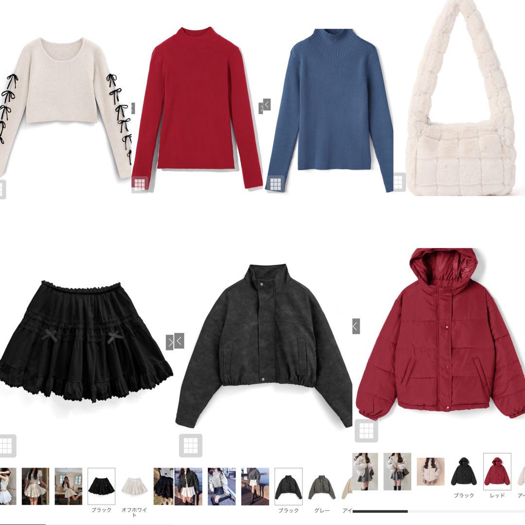 grl 7点セット売り　アウター　ダウンジャケット　れザージャケット　スカート