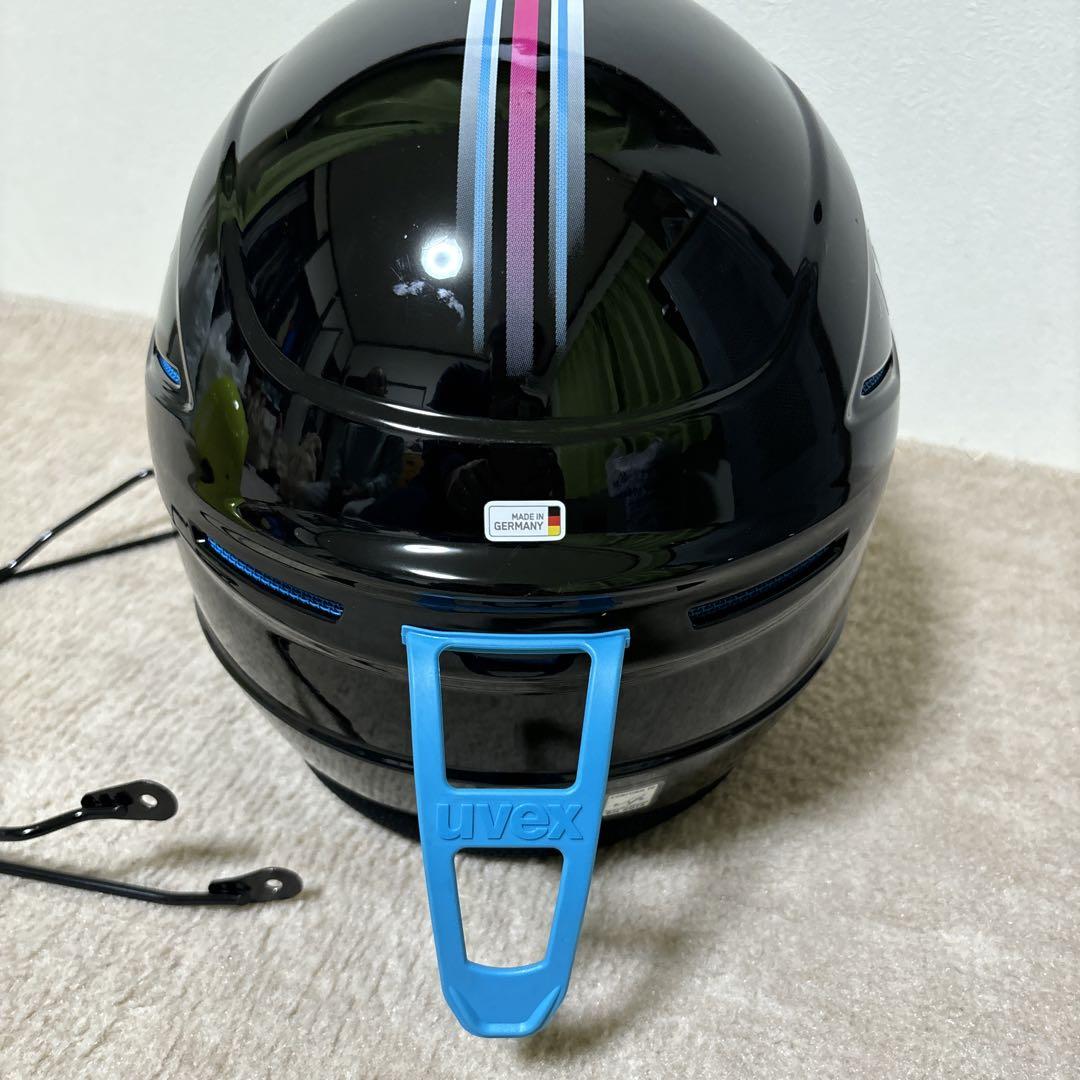 uvex スキー ヘルメット 黒　size:58〜59㎝