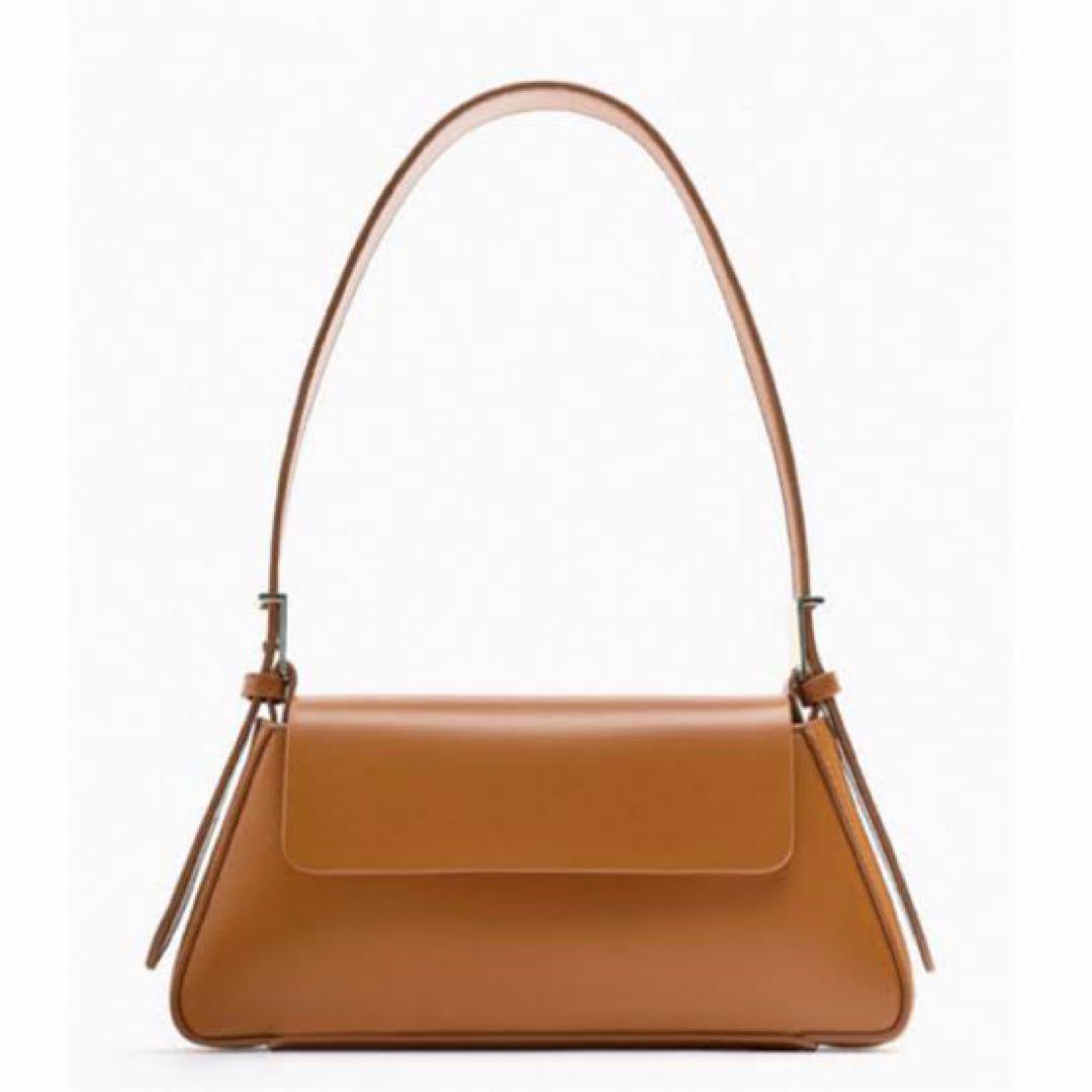 ZARA フラップ ミニマルショルダーバッグ ブラック 田中真美子