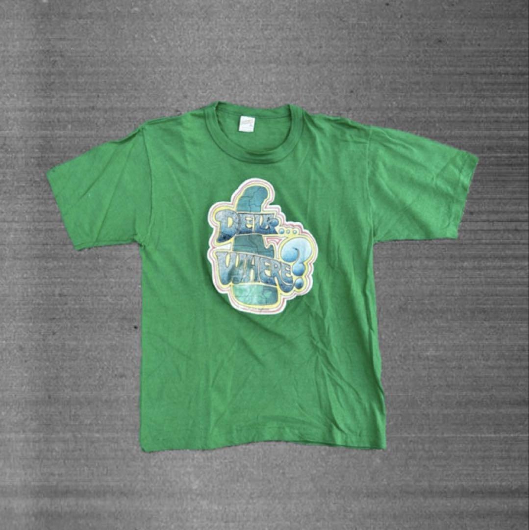 70s sportswear デザインTシャツ コピーライト有 アメ製 y2k