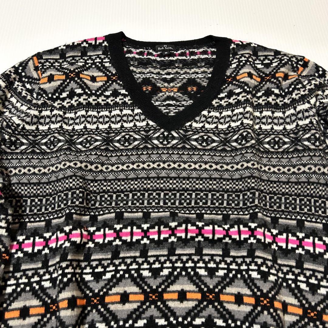 日本非売品 美品【Paul Smith】カシミヤ ノルディック ニット セーター 日本非売品 美品【Paul Smith】カシミヤ ノルディック ニット