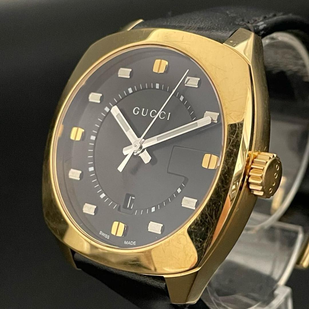 超 Gucci|グッチ|黒|GG2570|デイト|39㎜|メンズ腕時計