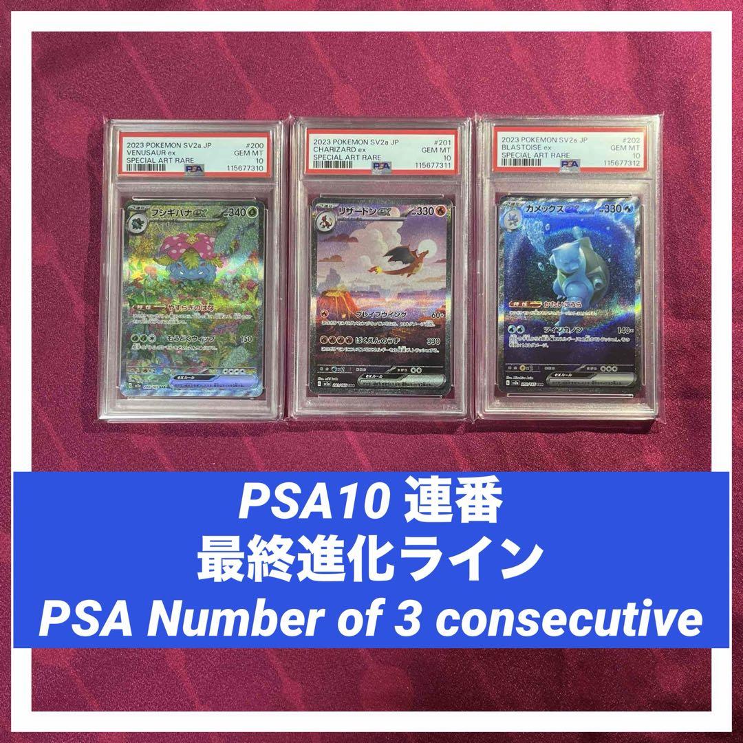 ポケモンクラシック　カメックス進化ライン　PSA10 連番 PSA10】カメックスex 151進化ライン連番セット