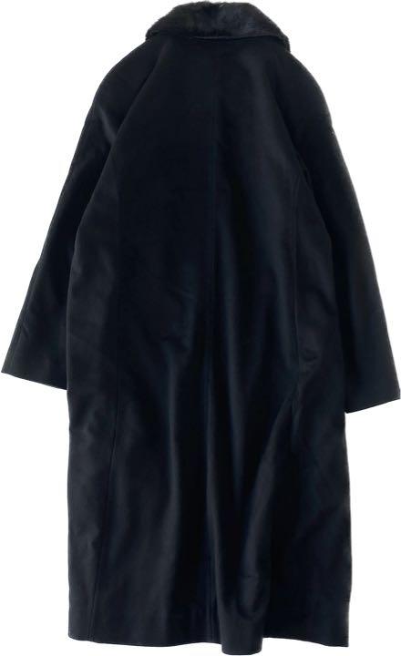 ランキング2025 美品】バルマン カシミヤ100％ ロングコート ファー 裏地シルク 11 ジャケット・アウター