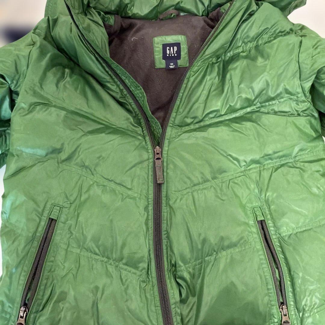 GAP キッズ ダウンジャケット グリーン 150XS SS Gap