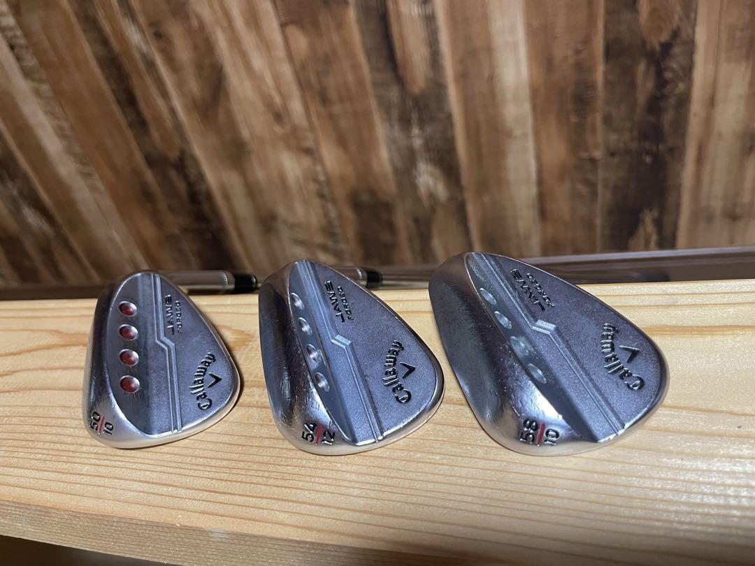 キャロウェイ JAWS FORGED3本セット 50 54 58｜ゴルフ