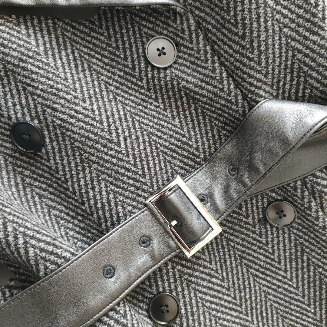 ♡美品♡HARE ハレ ウーリーテックイソザイキリカエコート トレンチ 合皮 ♡美品♡HARE ハレ ウーリーテックイソザイキリカエコート トレンチ 合皮