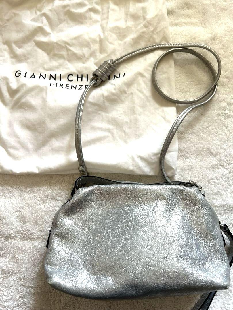 GIANNI CHIARINI/ ジャンニキャリーニ　 シルバー バッグ