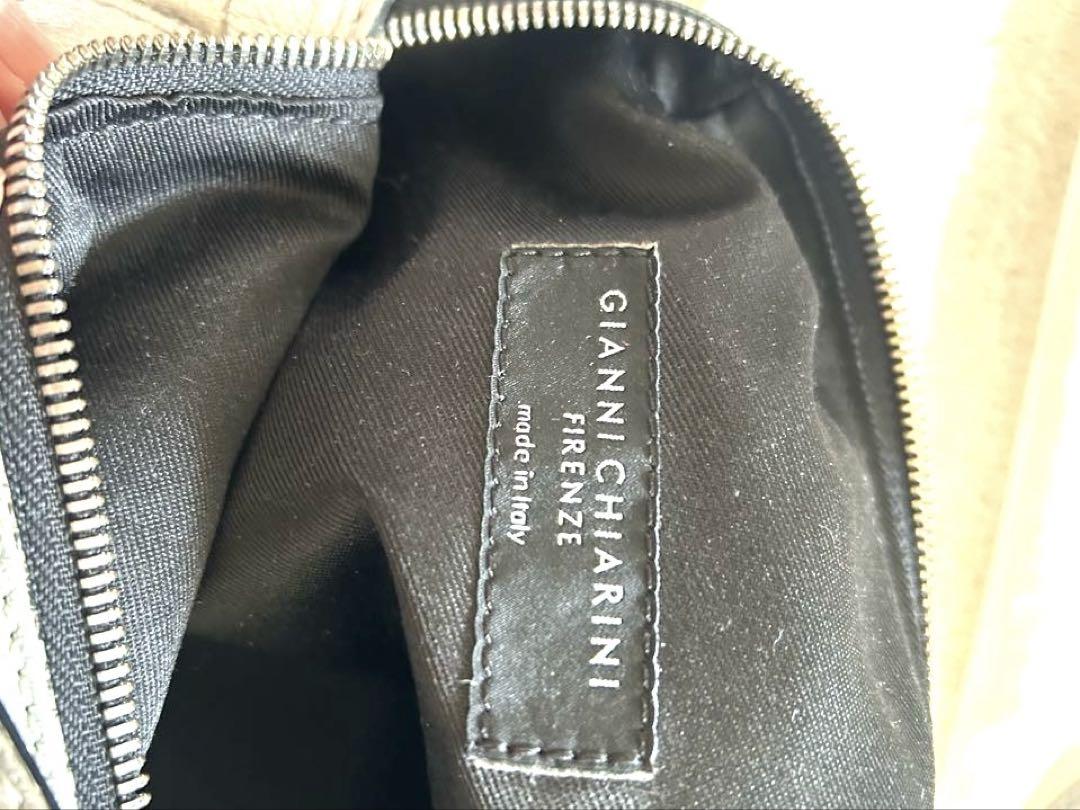 GIANNI CHIARINI/ ジャンニキャリーニ　 シルバー バッグ