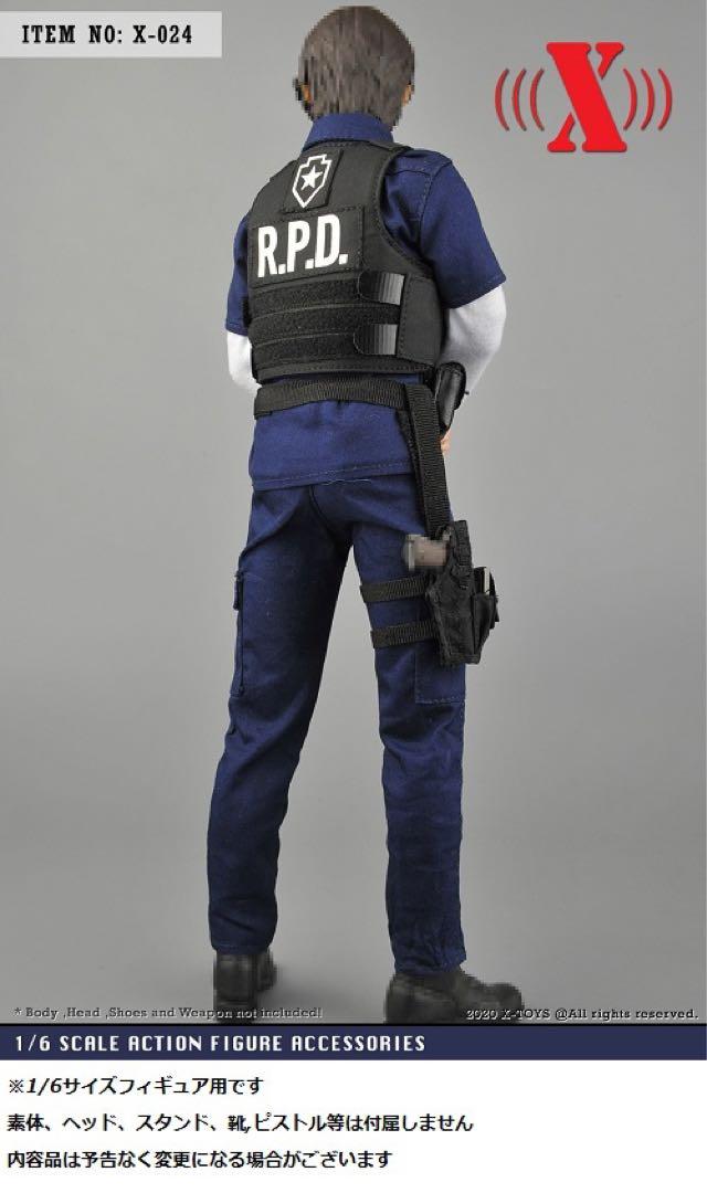 1/6サイズフィギュア用男性用パトロール警察服スーツ