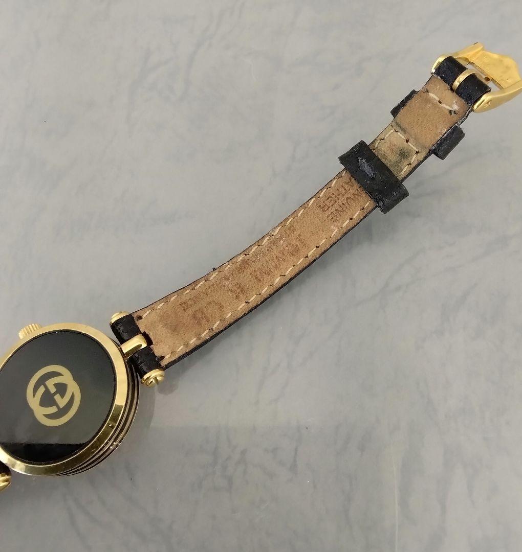 GUCCI シェリーライン ブラック 腕時計 電池交換済み 品