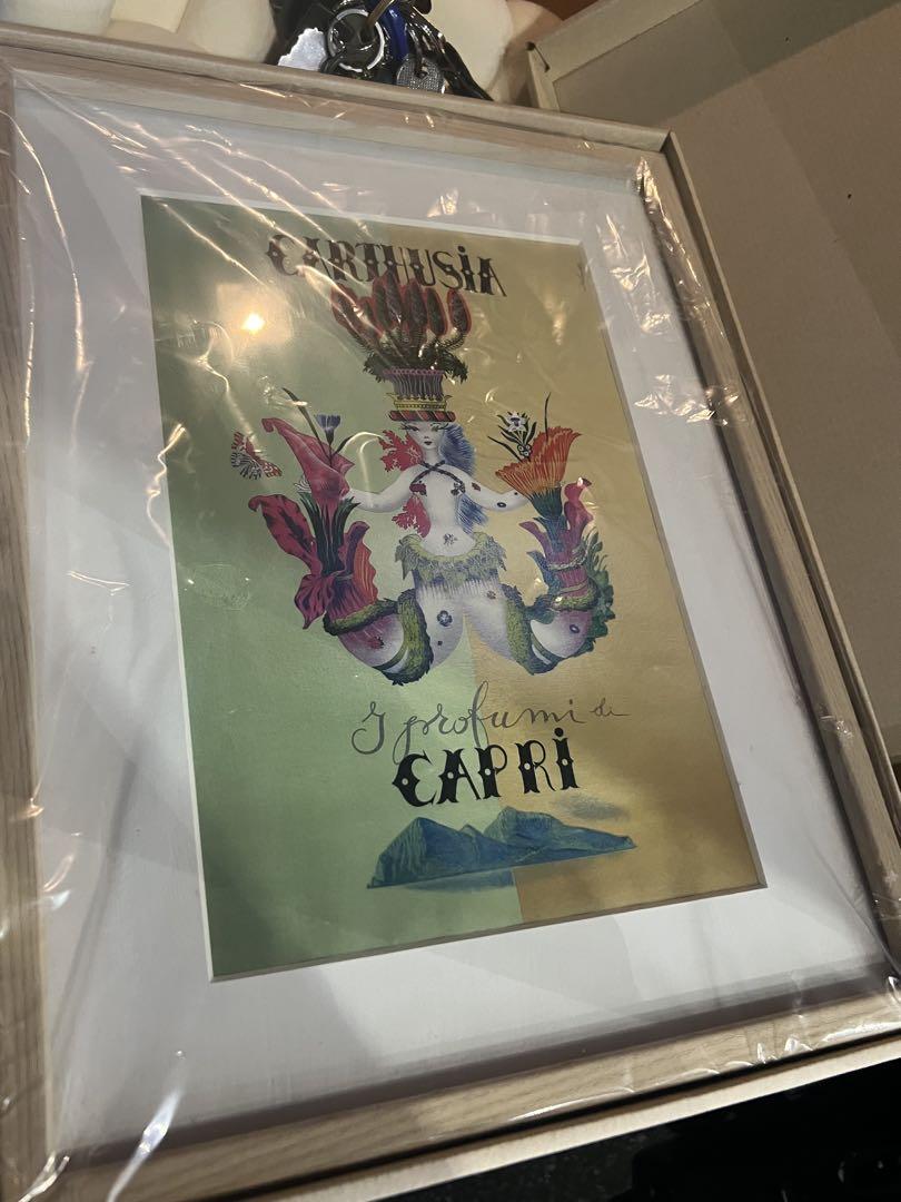 絵画 CARTUSIA CAPRI vintage poster