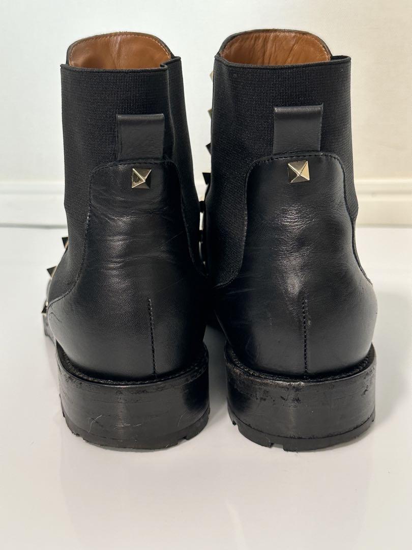 VALENTINO ブーツ ブラック スタッズ 23.5