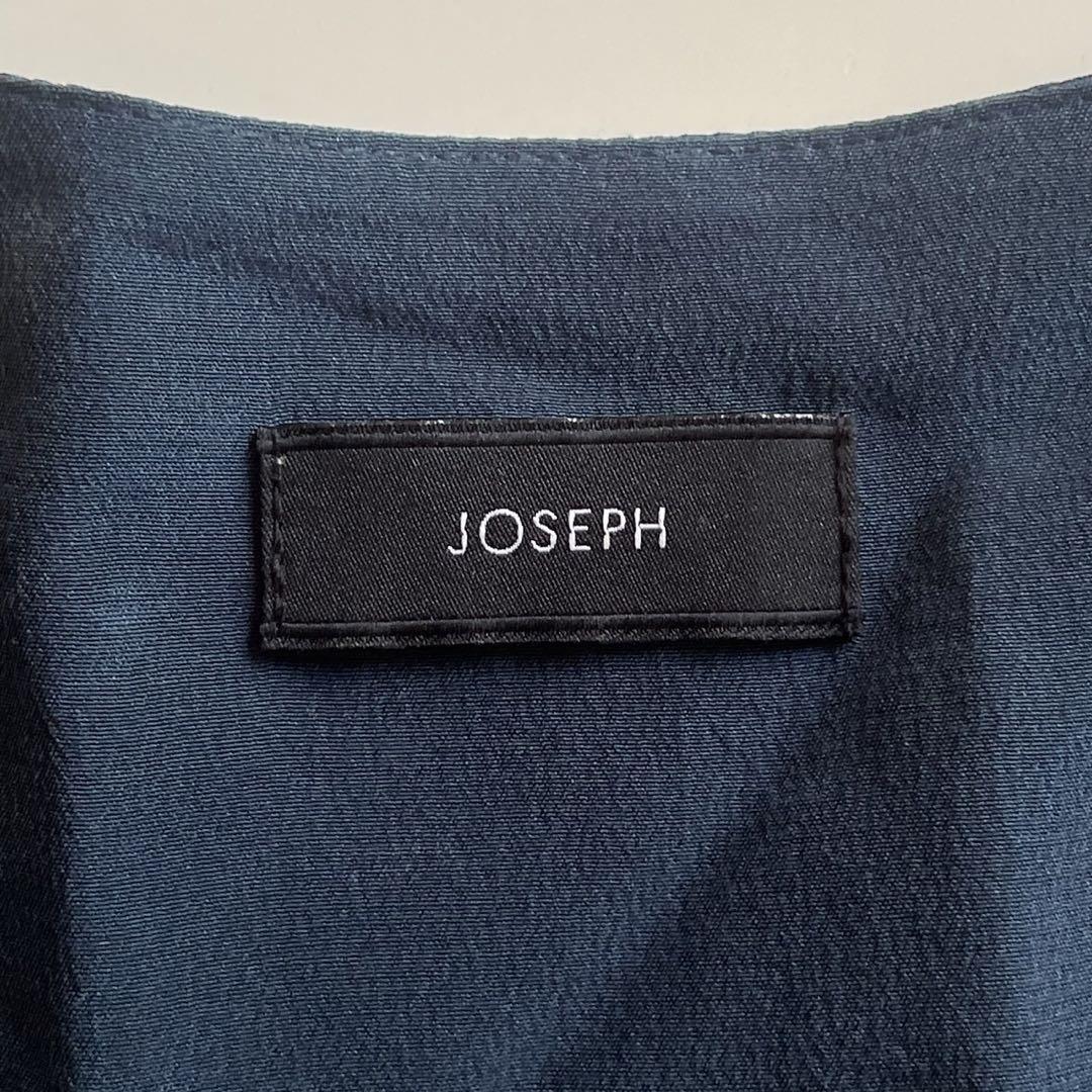 JOSEPH 黒 半袖レイヤードシャツ シルク100% tシャツ