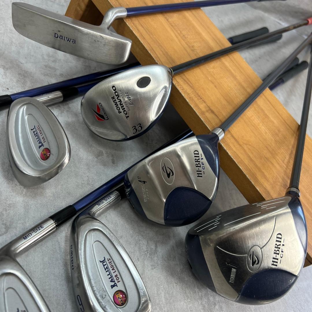 ダンロップ　ミズノ　レディースゴルフ8本セット　Ｌ　右利き用　キャディバッグ