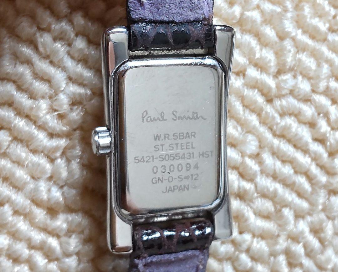 稼働品】Paul Smith レディース腕時計 クォーツ パープル文字盤 1P 稼働品】Paul Smith レディース腕時計 クォーツ パープル文字盤 1P