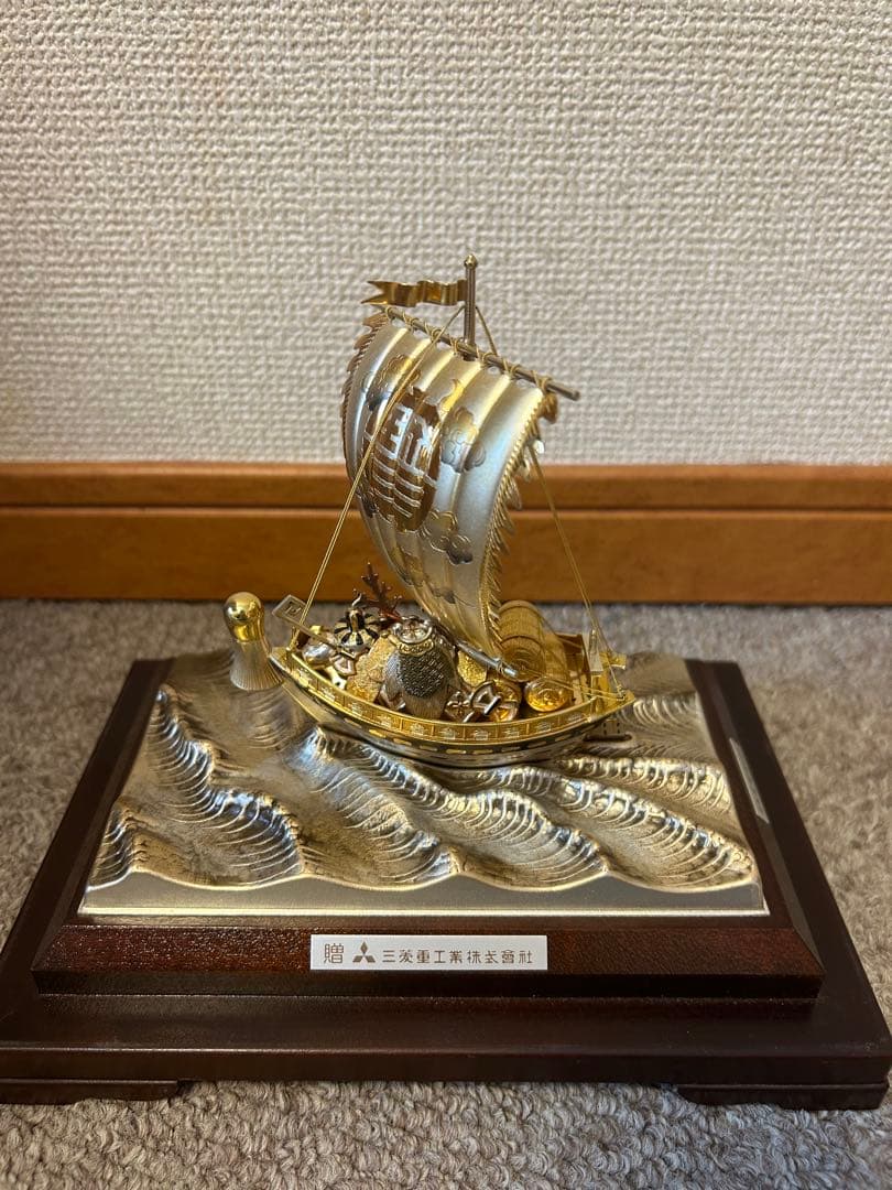 銀製 宝船 武比古作 6号(房)銀船 本体SILVER985 - メルカリ