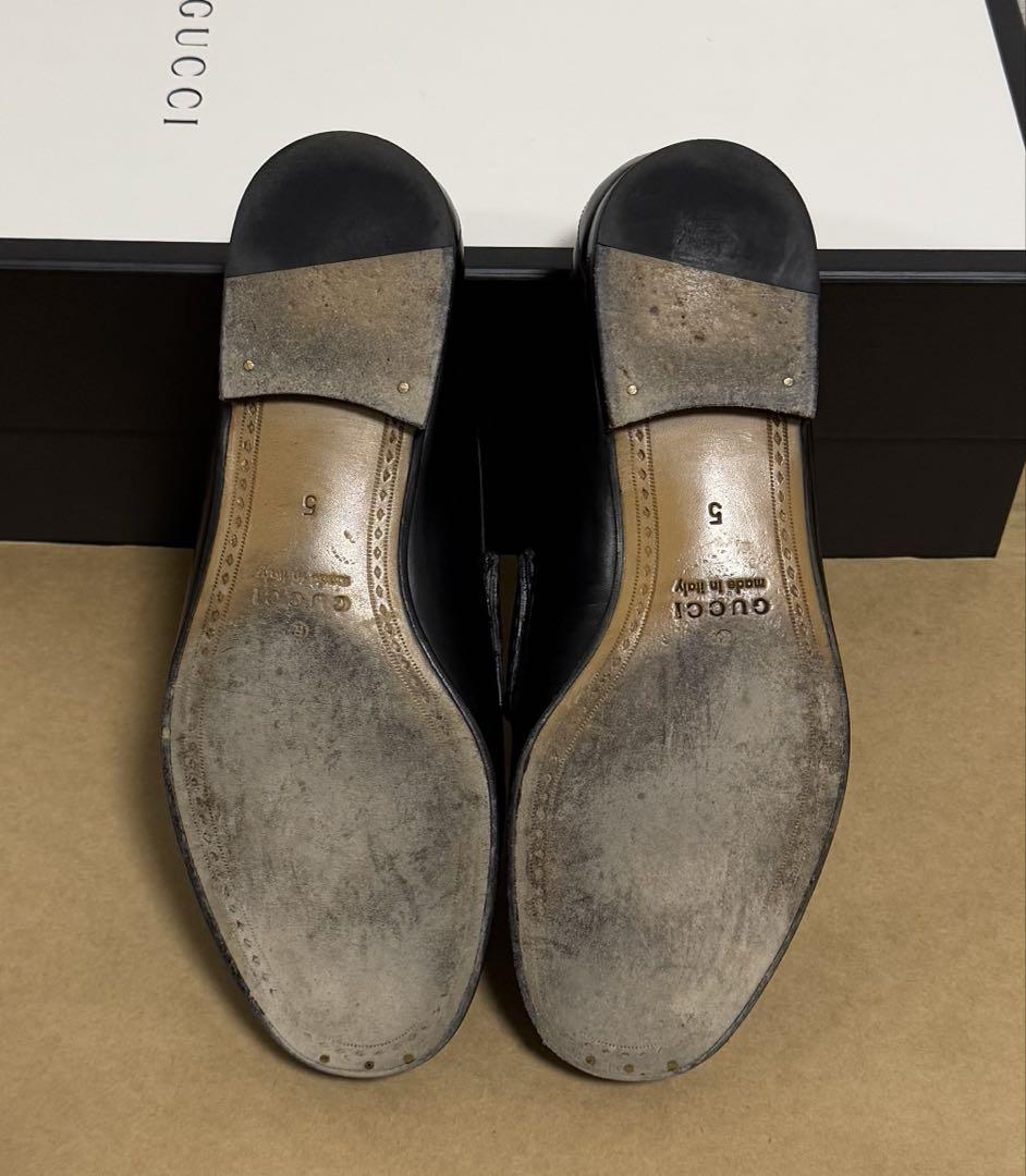 GUCCI グッチ 1953 ブラック ホースビット レザー ローファー 5