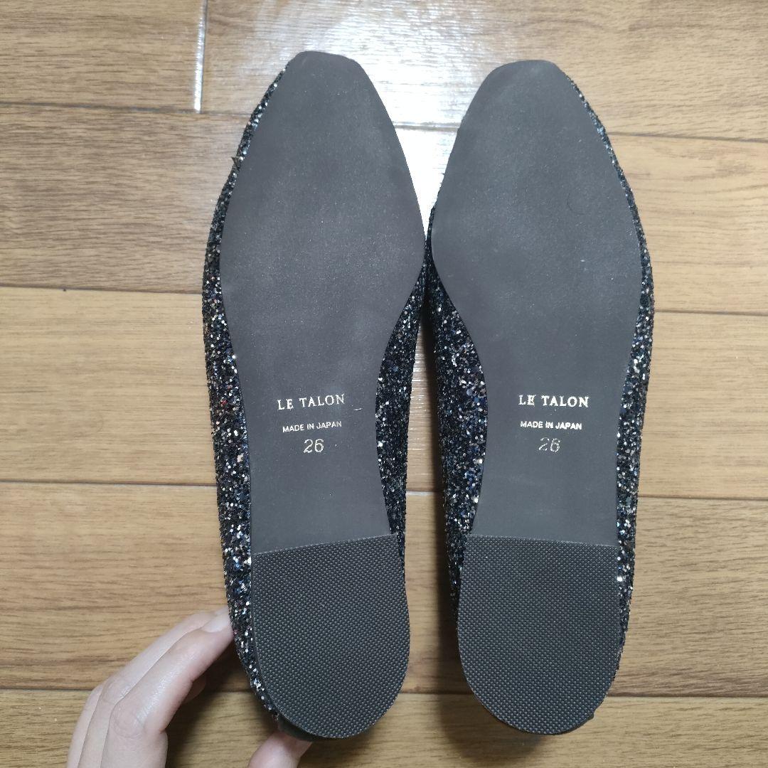 ☆新品☆ルタロン LE TALON フレンチスクエアバレエ ネイビー 26cm