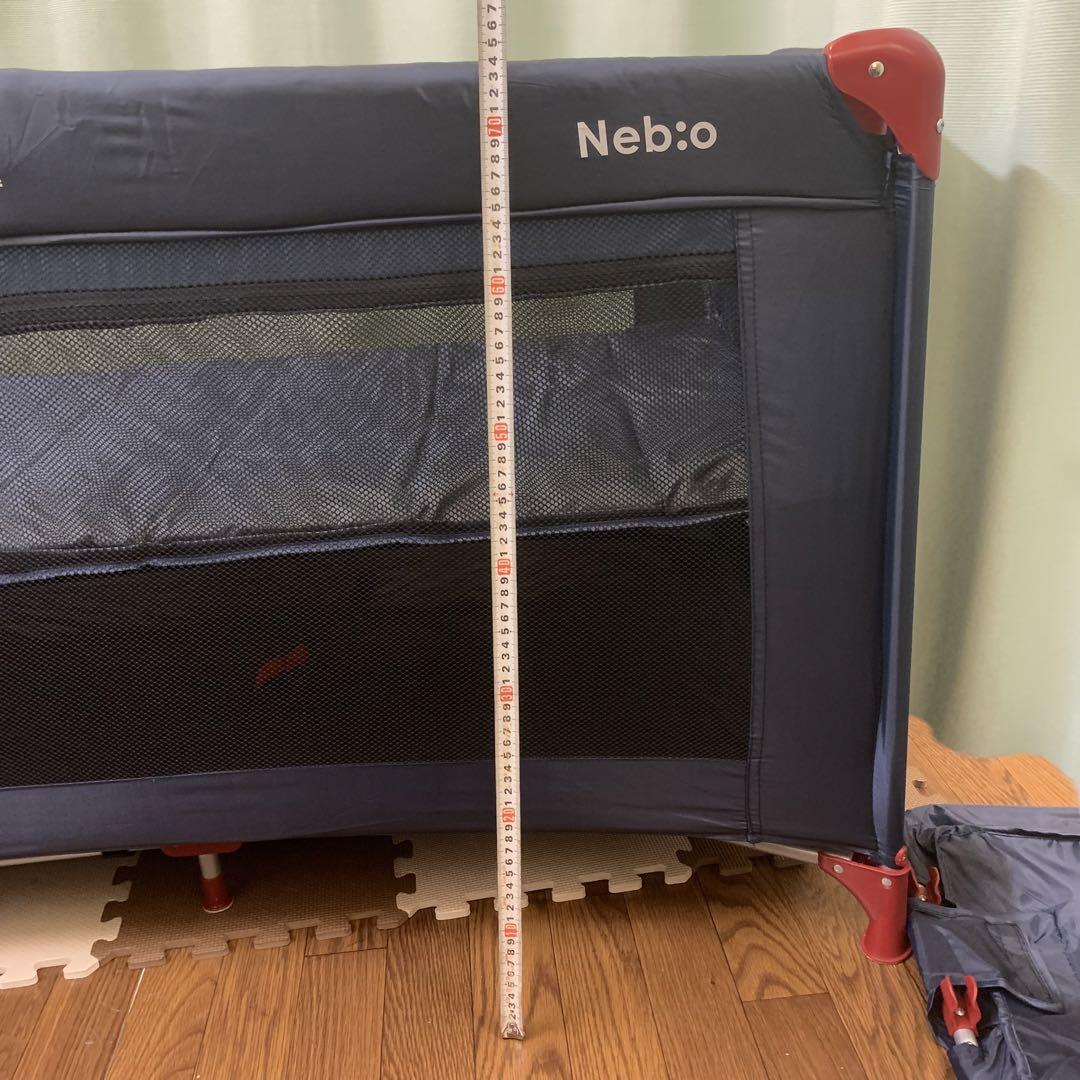 ☆美品☆ 【Neb:o】ネビオ ベビーベッド プレイヤードおむつ替えテーブル付き