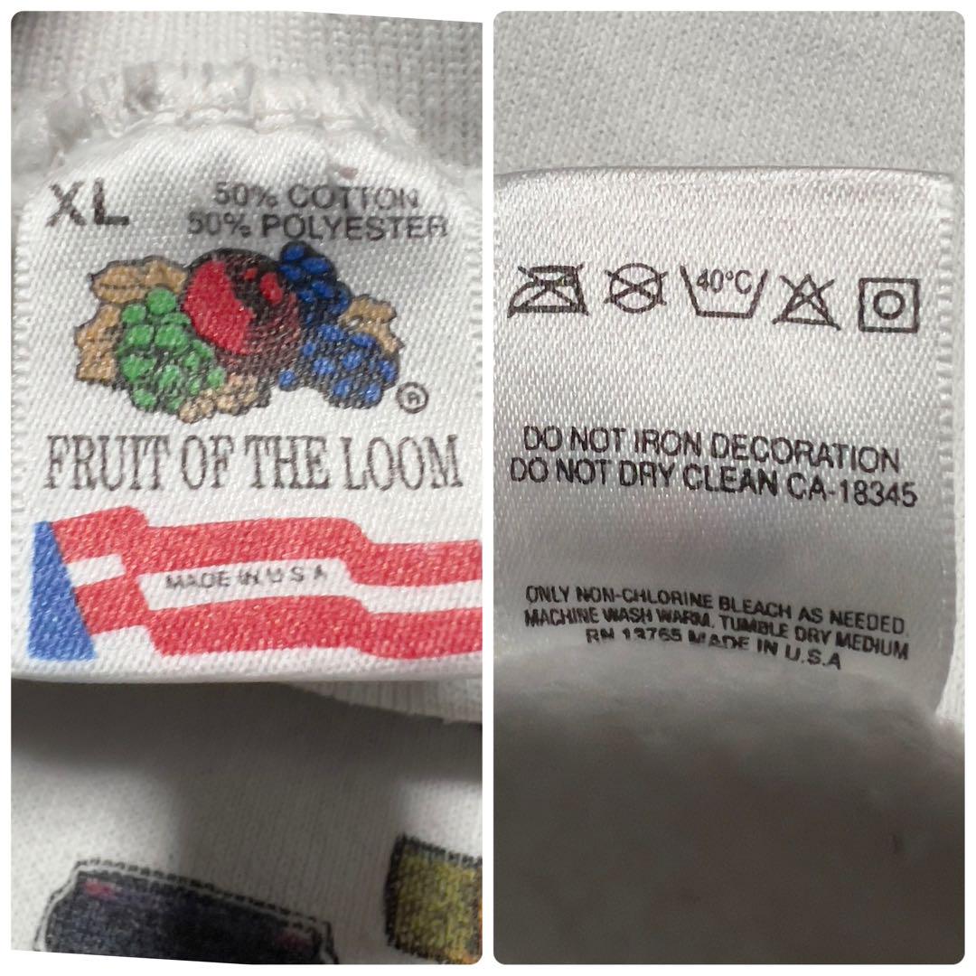 90s FRUIT OF THE LOOM Made in USA アート XL