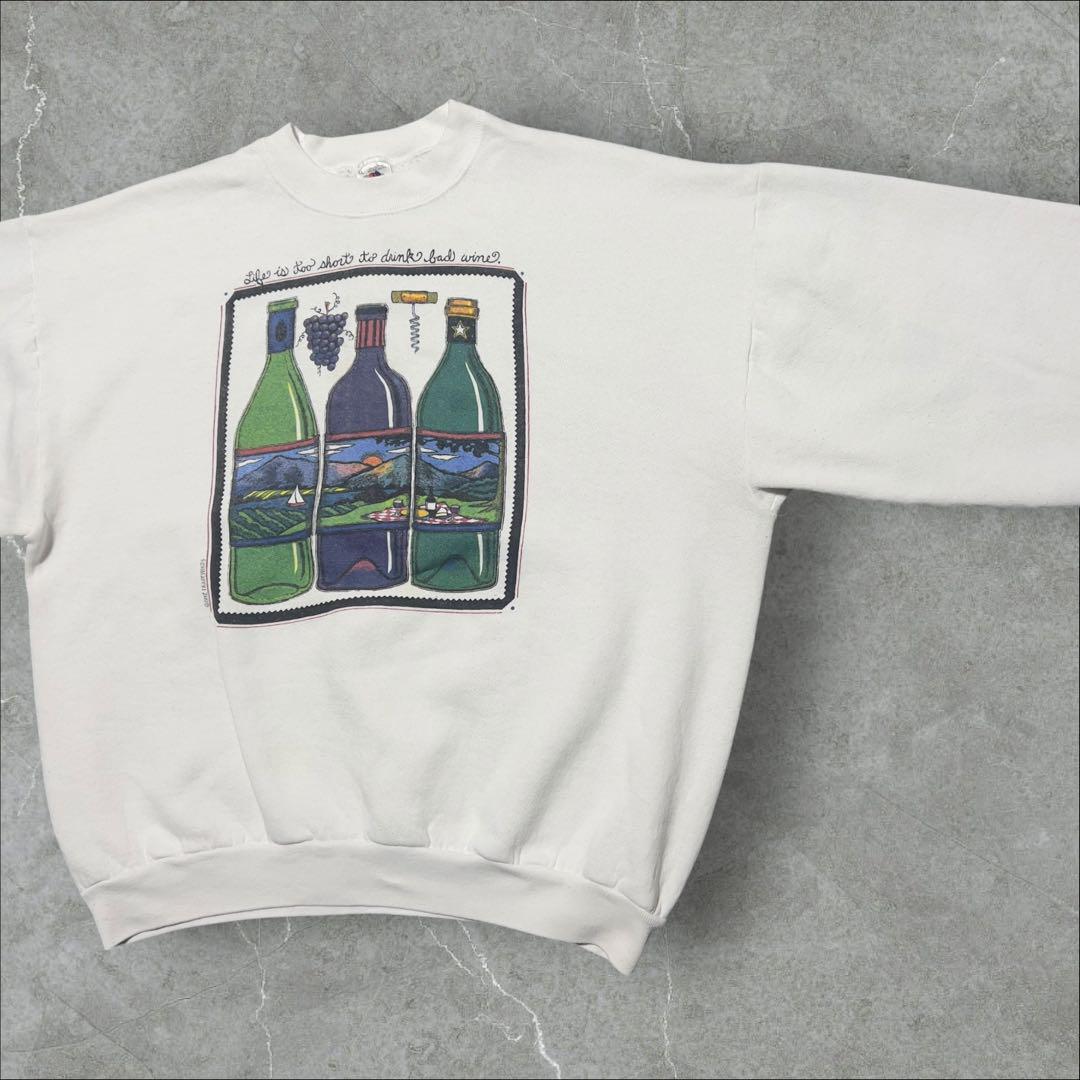 90s FRUIT OF THE LOOM Made in USA アート XL