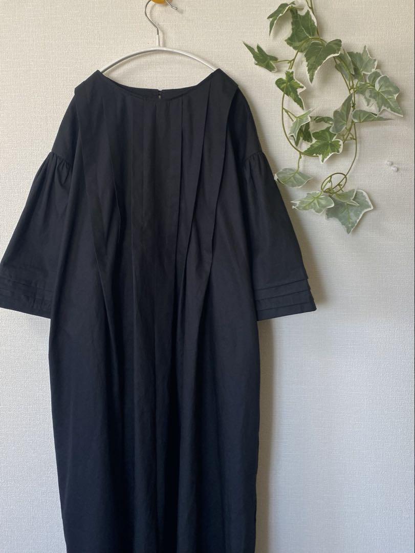 handmade＊タックワンピース黒