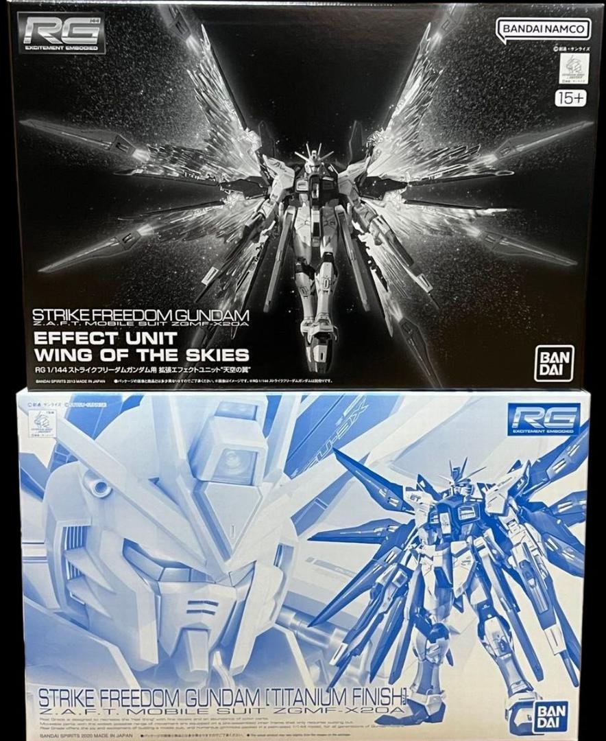【2品セット】RG ストライクフリーダム／拡張エフェクト 天空の翼【新品未開封】