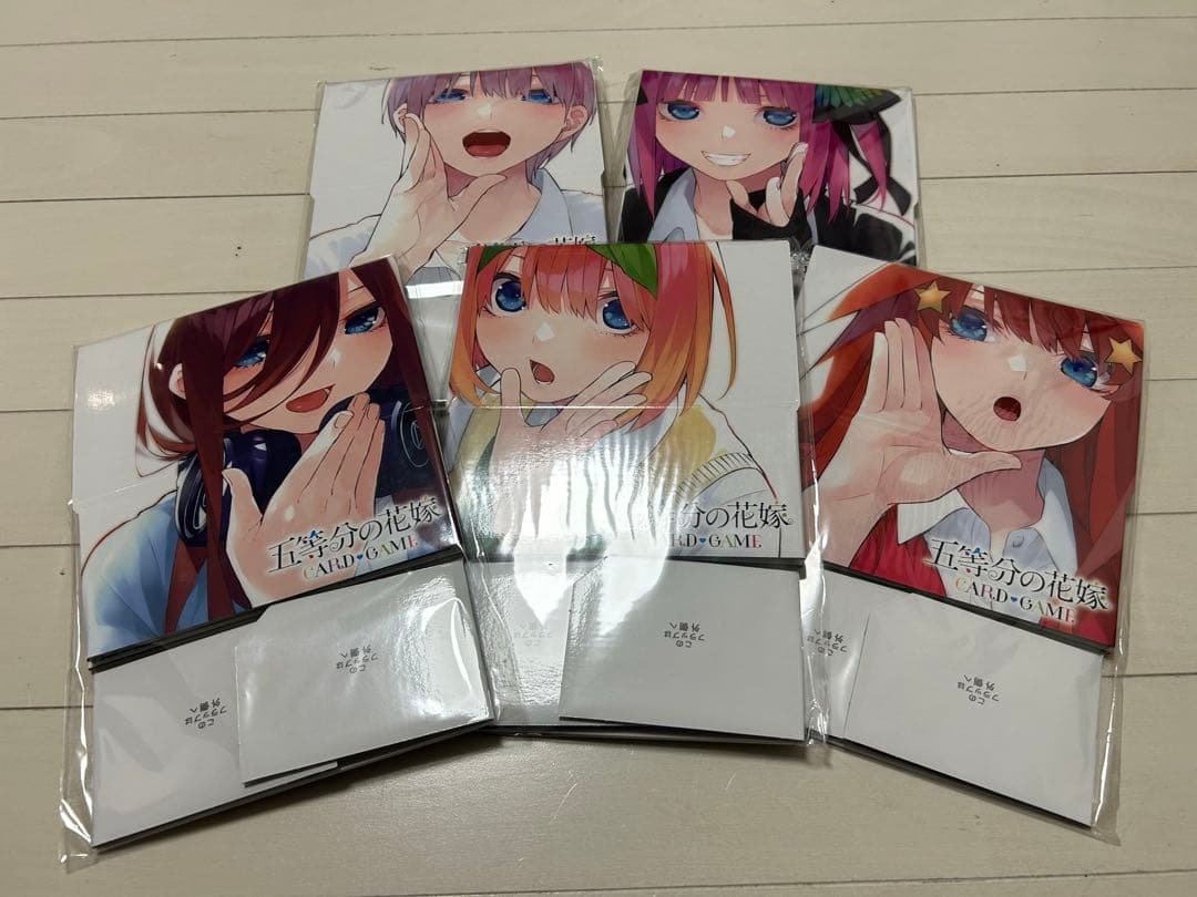 五等分の花嫁カードゲーム ストレージボックス 五つ子5種セット新品、♥