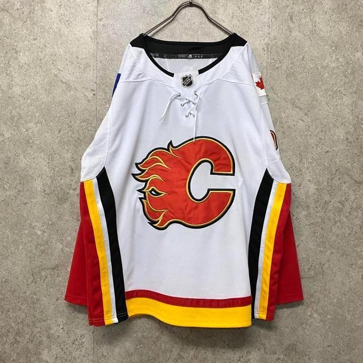 ポイント10倍】 未使用品《アディダス》NHLフレームス両面刺繍ホッケー