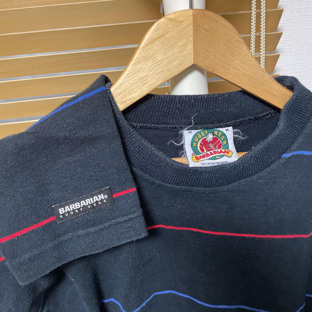 最新作SALE バーバリアン ボーダー 2cCKs-m22035623555 ロングTシャツ 品質保証得価