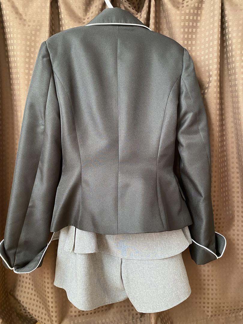 キャサリンコテージ　160グレー・ブラックブレザーセット　卒服　卒業式　女児