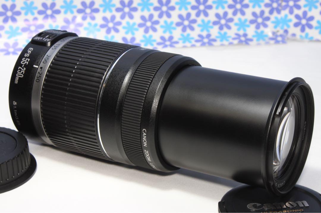 極美品❤️Canon EF-S 55-250mm IS❤️望遠レンズ❤️手振れ補正❤️