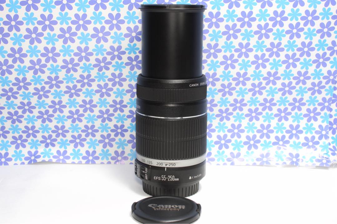 極美品❤️Canon EF-S 55-250mm IS❤️望遠レンズ❤️手振れ補正❤️