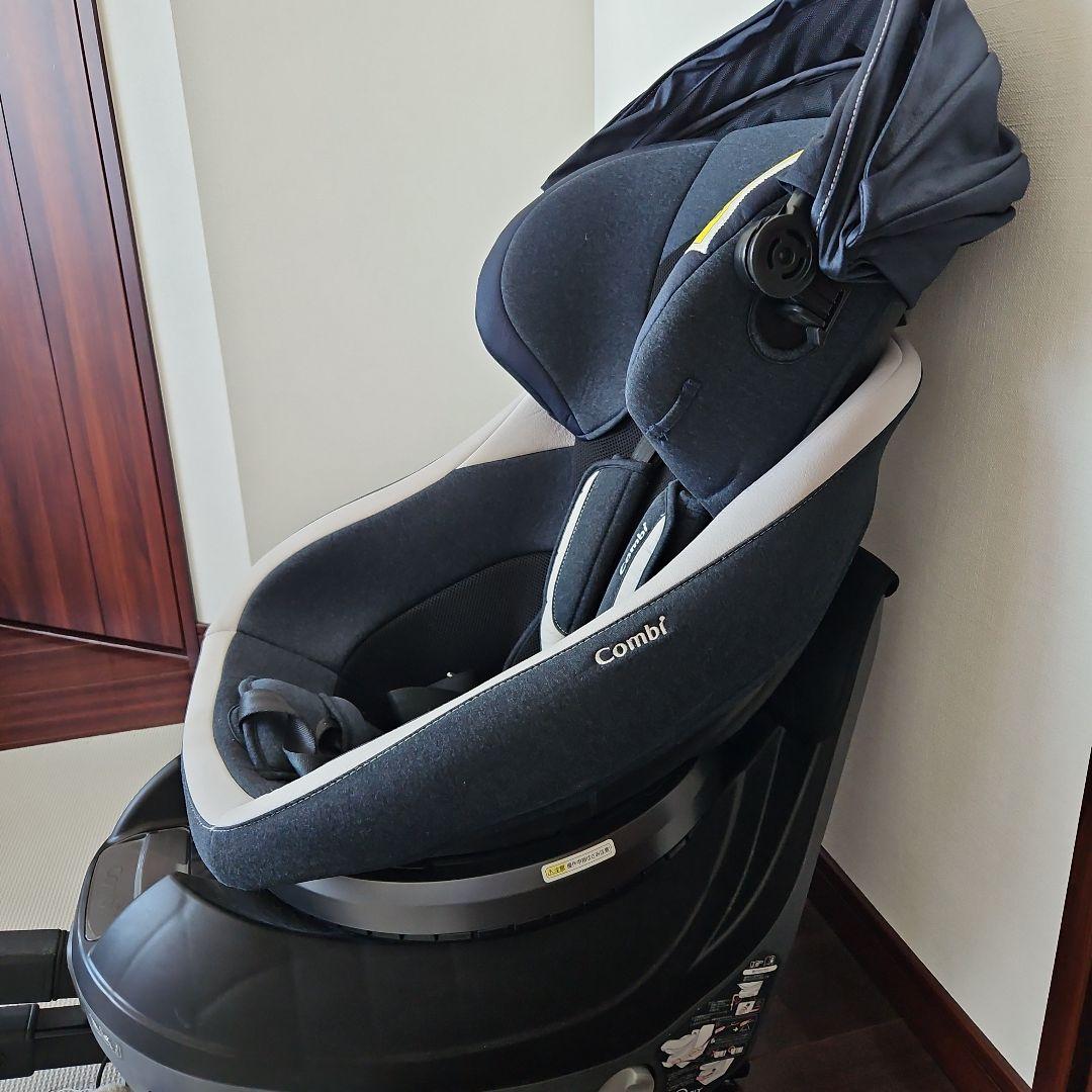 ☆美品　クルムーヴ　スマート　ISOFIX JJ-800 クルムーヴ スマート ISOFIX エッグショック JJ-800 ネイビー