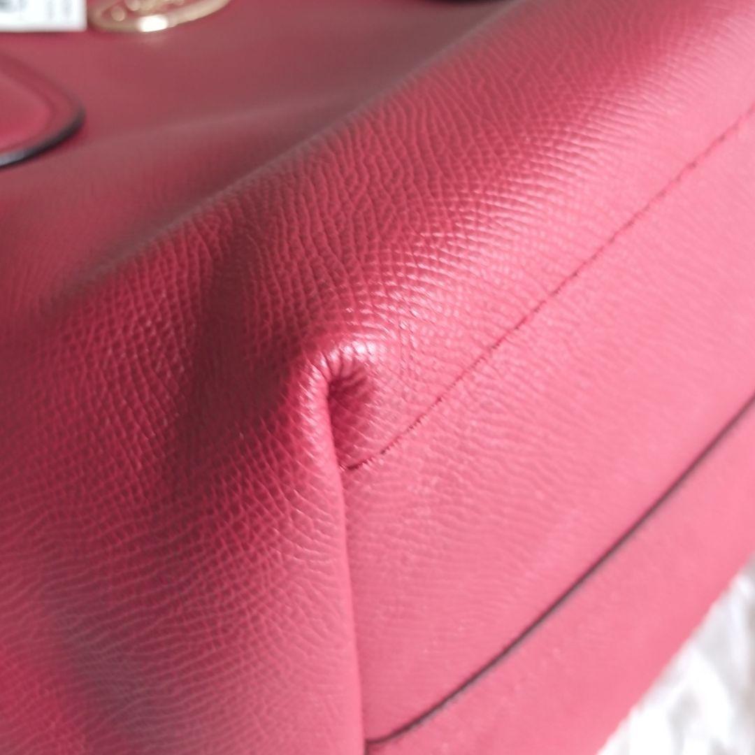 新品タグ付き COACH トートバッグ 肩掛け レッド 大容器