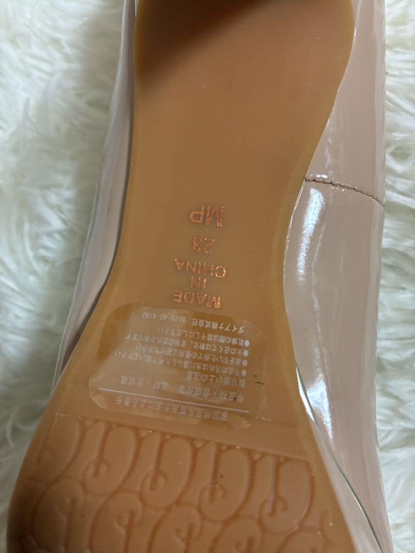 美品　アルテミス　ダイアナ　ベージュ系 オープントゥパンプス　23㎝