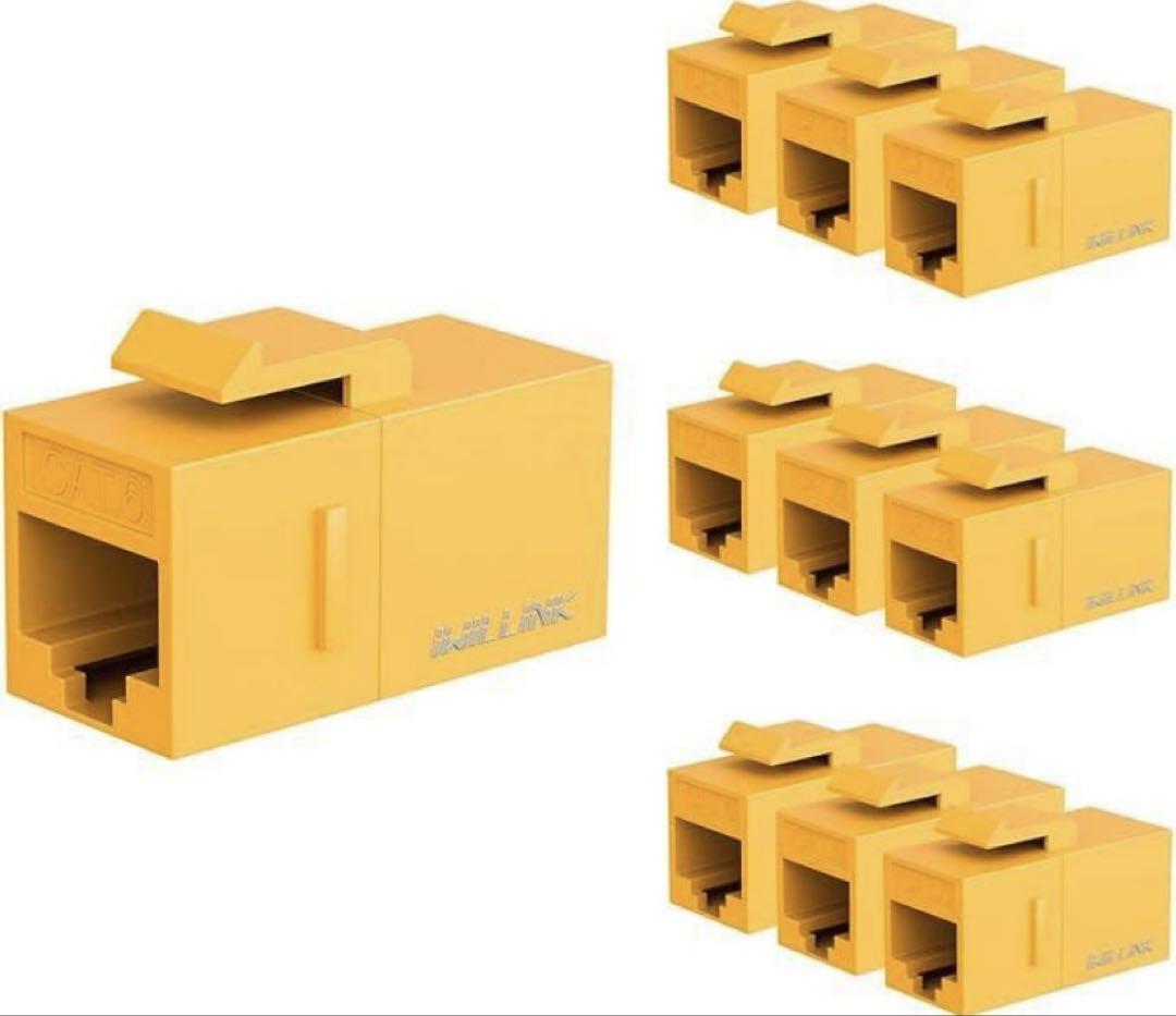 キーストーンカプラー　RJ45 Cat6　LAN ケーブル用『5個x 5袋』