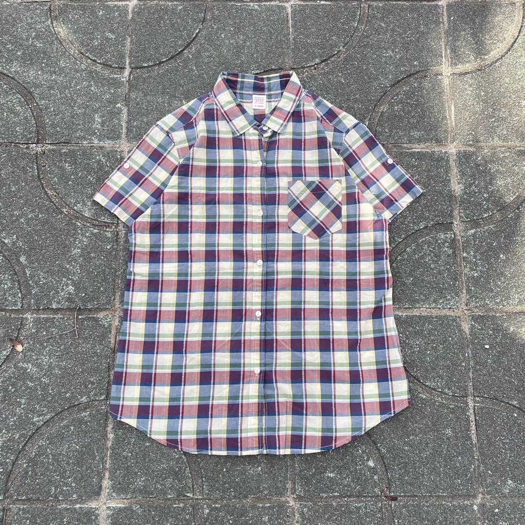 00s OLD UNIQLO チェックシャツ Y2K archive 短丈