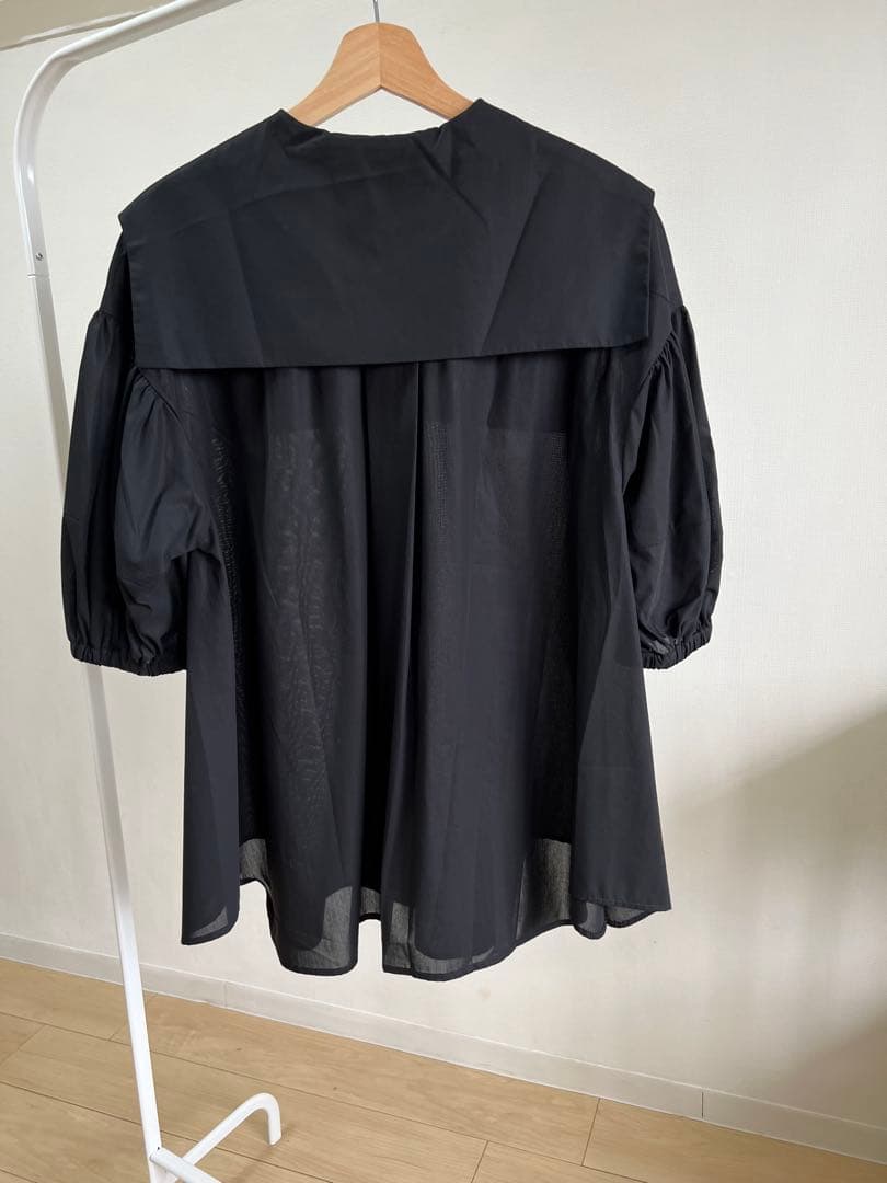 トップス ENFOLD SAILOR-COLOR BLOUSE 300IA130-0111 SAILOR-COLOR BLOUSE｜38｜BLK｜SHIRTS AND BLOUSES｜|ENFÖLD