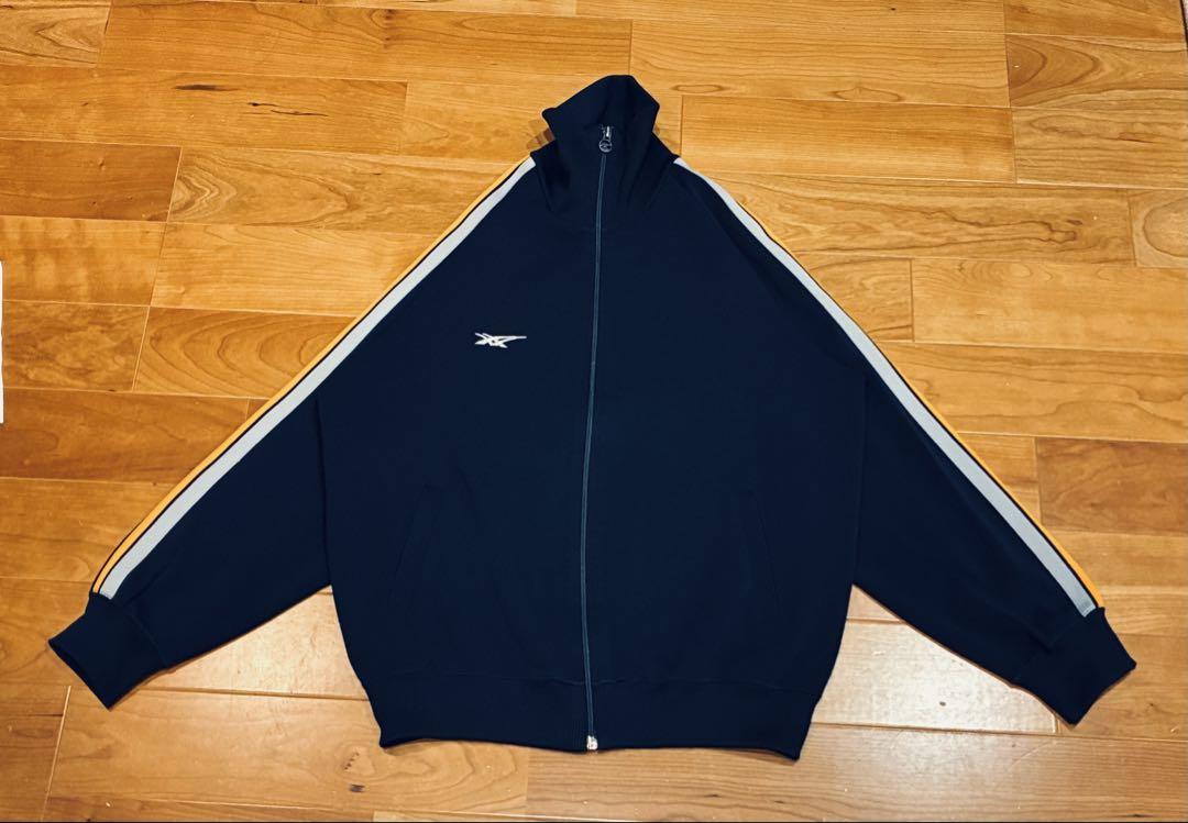 asics アシックス　トラックジャケット　ごールドタイガー　ネイビー　L