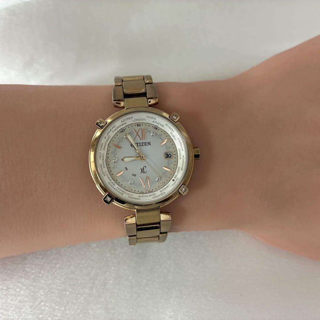 【稼働・限定】CITIZEN xC ジュリークコラボ電波ソーラー チタン ダイヤ 稼働・限定】CITIZEN xC ジュリークコラボ電波ソーラー チタン