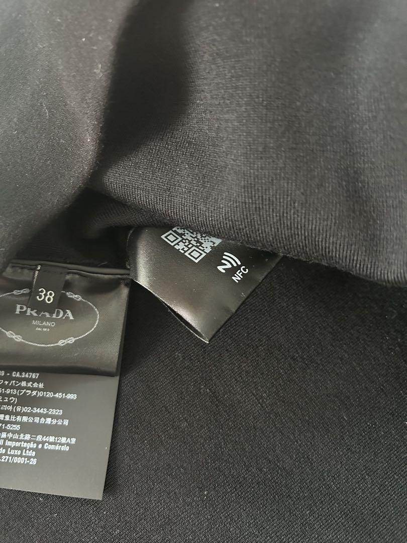 格安販売中 プラダ 極美品 PRADA 38 ブラック ジップアップ ワンピース ワンピース