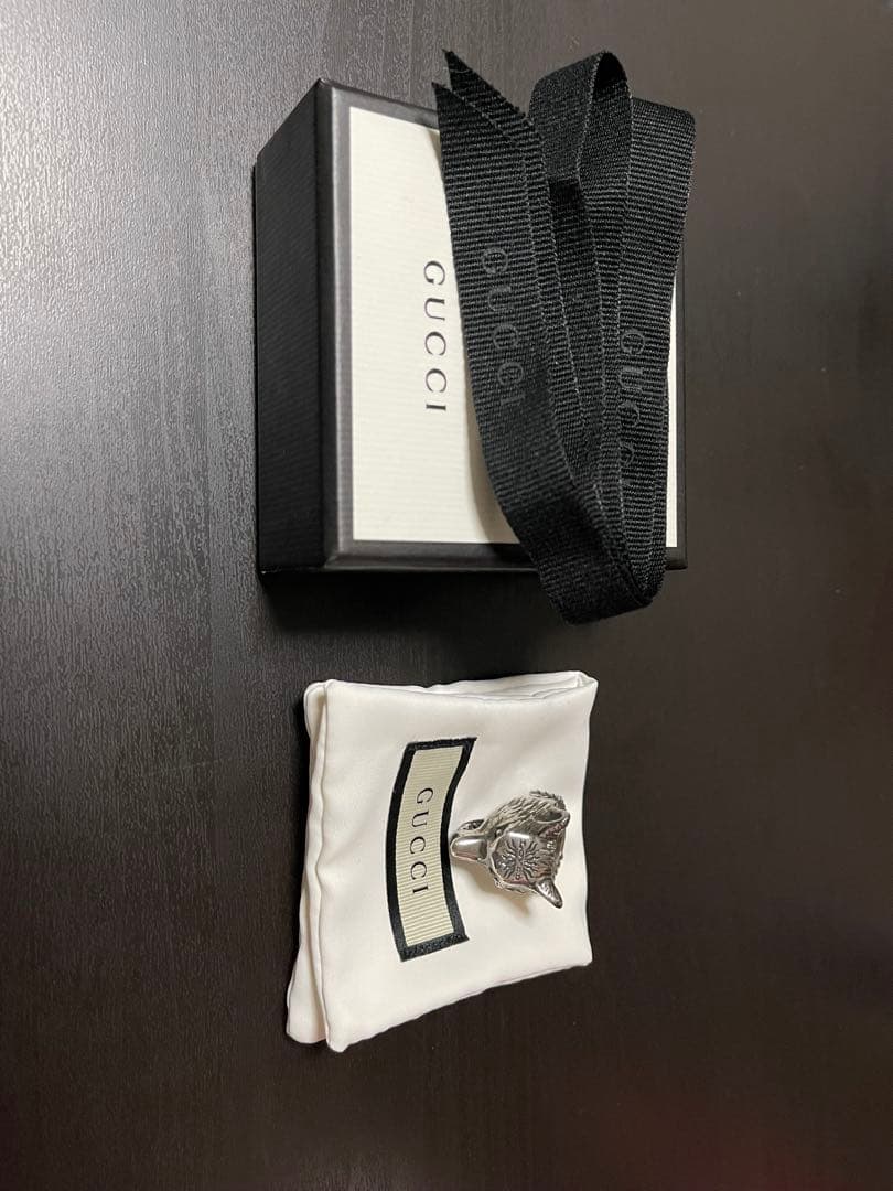 GUCCI アンガーフォレスト　ウルフヘッドリング　16号